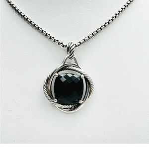 David Yurman Infinity 17mm Black Onyx 
Pendant Enhancer